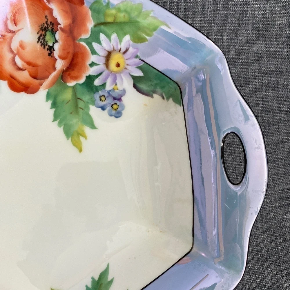 Vintage Japan Lusterware Serving Dish EUC 1918-1921